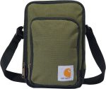 Carhartt Zip, Durable, Adjustable Crossbody Bag with Zipper Closure, Brown, One Size